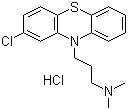 structure of CAS# 69-09-0, Chlorpromazine hydrochloride