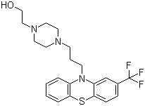 structure of CAS# 69-23-8, 氟奋乃静