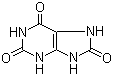 Uric acid molecular structure (CAS 69-93-2)