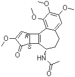CAS # 6901-14-0, gamma-Lumicolchicine, N-[(7S,7bS,10aR)-5,6,7,7b,8,10a-Hexahydro-1,2,3,9-tetramethoxy-8-oxobenzo[a]cyclopenta[3,4]cyclobuta[1,2-c]cyclohepten-7-yl]acetamide