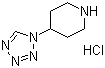 4-(1H-四氮唑-1-基)哌啶盐酸盐分子结构 (CAS 690261-90-6)