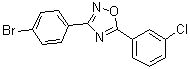 CAS 登录号：690986-80-2, 3-(4-溴苯基)-5-(3-氯苯基)-1,2,4-恶二唑