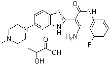 多韦替尼乳酸盐分子结构 (CAS 692737-80-7)
