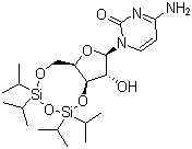 structure of CAS# 69304-42-3, (+)-3',5'-O-(1,1,3,3-四异丙基-1,3-二硅氧烷)胞苷