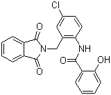 N-[4-氯-2-[(1,3-二氢-1,3-二氧代-2H-异吲哚-2-基)甲基]苯基]-2-羟基苯甲酰胺分子结构 (CAS 693288-97-0)