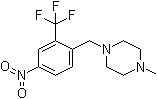 1-甲基-4-[[4-硝基-2-(三氟甲基)苯基]甲基]-哌嗪分子结构 (CAS 694499-24-6)