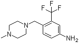 structure of CAS# 694499-26-8, 4-(4-Methylpiperazin-1-ylmethyl)-3-trifluoromethylaniline