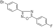 3-(4-溴苯基)-5-(4-氟苯基)-1,2,4-恶二唑分子结构 (CAS 694521-68-1)