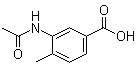 structure of CAS# 6946-14-1, 3-乙酰氨基-4-甲基苯甲酸