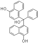 structure of CAS# 6948-88-5, 4-羟基-alpha-(4-羟基-1-萘基)-alpha-苯基-1-萘甲醇