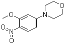 structure of CAS# 6950-88-5, 4-(3-甲氧基-4-硝基苯基)吗啉