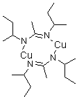 structure of CAS# 695188-31-9, 二[mu-[N,N'-二(1-甲基丙基)乙脒]]二铜