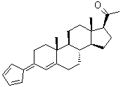 CAS # 6952-10-9, 3-(2,4-Cyclopentadien-1-ylidene)pregn-4-en-20-one, NSC 63014