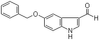 structure of CAS# 6953-22-6, 5-苄氧基-3-吲哚甲醛