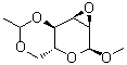 CAS 登录号：6958-77-6, 甲基 2,3-脱水-4,6-O-亚乙基-alpha-D-吡喃阿洛糖苷