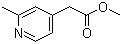 CAS 登录号：69582-95-2, 2-甲基吡啶-4-基乙酸甲酯