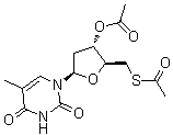 CAS 登录号：6959-79-1, 5'-硫代胸苷 3',5'-二乙酸酯