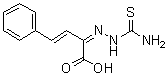 CAS 登录号：6961-77-9, 2-[2-(氨基硫代甲酰基)亚肼基]-4-苯基-3-丁烯酸
