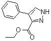 structure of CAS# 6963-62-8, 4-Phenyl-1H-pyrazole-3-carboxylic acid ethyl ester