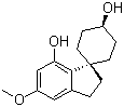 CAS 登录号：69636-83-5, alpha-Cannabispiranol, 反式-2',3'-二氢-5'-甲氧基螺[环己烷-1,1'-[1H]茚]-4,7'-二醇