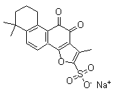 structure of CAS# 69659-80-9, 丹参酮 IIA-磺酸钠