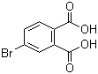 4-溴邻苯二甲酸分子结构 (CAS 6968-28-1)
