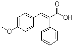 alpha-[(4-甲氧基苯基)亚甲基]苯乙酸分子结构 (CAS 6968-77-0)