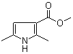 structure of CAS# 69687-80-5, Methyl 2,5-dimethyl-1H-pyrrole-3-carboxylate