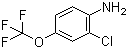 2-氯-4-三氟甲氧基苯胺分子结构 (CAS 69695-61-0)