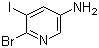 structure of CAS# 697300-68-8, 6-Bromo-5-iodo-3-pyridinamine
