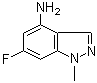 6-氟-1-甲基-1H-吲唑-4-胺分子结构 (CAS 697739-09-6)