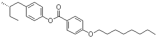 CAS 登录号：69777-61-3, 4-(辛氧基)苯甲酸 4-[(2S)-2-甲基丁基]苯基酯