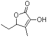5-Ethyl-3-hydroxy-4-methyl-2(5H)furanone molecular structure (CAS 698-10-2)