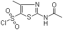 structure of CAS# 69812-29-9, 2-乙酰氨基-4-甲基-5-噻唑磺酰氯