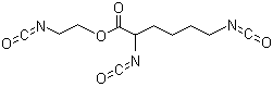 CAS # 69878-18-8, 2-Isocyanatoethyl 2,6-diisocyanatocaproate, 2,6-Diisocyanatocaproic acid beta-isocyanatoethyl ester, 2-Isocyanatoethyl 2,6-diisocyanatohexanoate