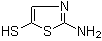 2-氨基-5-噻唑硫醇分子结构 (CAS 69950-00-1)