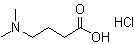 4-(二甲基氨基)丁酸盐酸盐分子结构 (CAS 69954-66-1)
