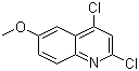 structure of CAS# 70049-46-6, 2,4-Dichloro-6-methoxyquinoline