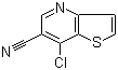 structure of CAS# 700844-09-3, 7-氯噻吩并[3,2-b]吡啶-6-甲腈