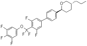 CAS # 700863-48-5, (2R,5S)-rel-2-[4'-[Difluoro(3,4,5-trifluorophenoxy)methyl]-3',5'-difluoro[1,1'-biphenyl]-4-yl]tetrahydro-5-propyl-2H-pyran, APUQU 3F