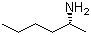 (R)-2-己基胺分子结构 (CAS 70095-40-8)