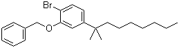2-苄氧基-1-溴-4-(1,1-二甲基辛基)苯分子结构 (CAS 70120-17-1)