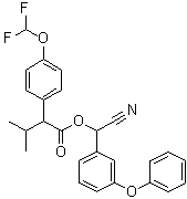 structure of CAS# 70124-77-5, 氟氰菊酯