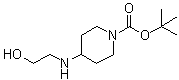 structure of CAS# 701298-37-5, 4-((2-Hydroxyethyl)amino)piperidine-1-carboxylic acid tert-butyl ester