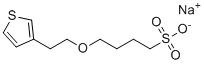 structure of CAS# 701917-11-5, Sodium 4-(2-(thiophen-3-yl)ethoxy)butane-1-sulfonate