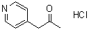 structure of CAS# 70199-62-1, 1-(吡啶-4-基)-2-丙酮盐酸盐