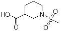 1-(甲基磺酰基)-3-哌啶羧酸分子结构 (CAS 702670-29-9)