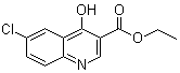structure of CAS# 70271-77-1, 6-氯-4-羟基喹啉-3-羧酸乙酯