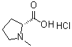 1-甲基-D-脯氨酸盐酸盐分子结构 (CAS 702710-17-6)