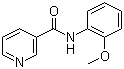 structure of CAS# 70301-27-8, N-(2-甲氧基苯基)-3-吡啶甲酰胺